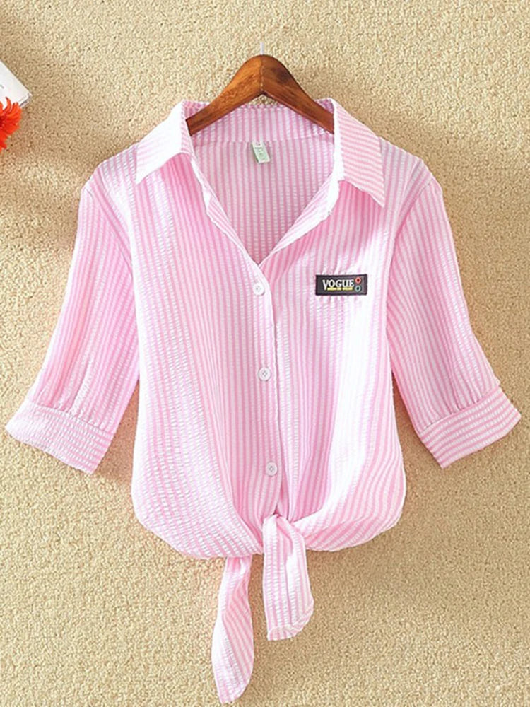 Dames Blouse van Lichtgewicht Chiffon met Korte Mouwen – Casual Zomer Top voor Comfort en Stijl 2