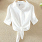 Dames Blouse van Lichtgewicht Chiffon met Korte Mouwen – Casual Zomer Top voor Comfort en Stijl 3