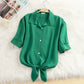 Dames Blouse van Lichtgewicht Chiffon met Korte Mouwen – Casual Zomer Top voor Comfort en Stijl 9