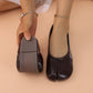 Dames Loafers van Leer met Tussentoe Separator – Comfortabele en Ademende Zwarte Loafers Dames 4