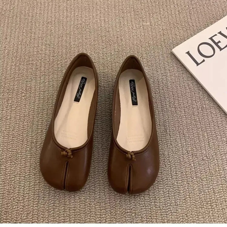 Dames Loafers van Leer met Tussentoe Separator – Comfortabele en Ademende Zwarte Loafers Dames 6