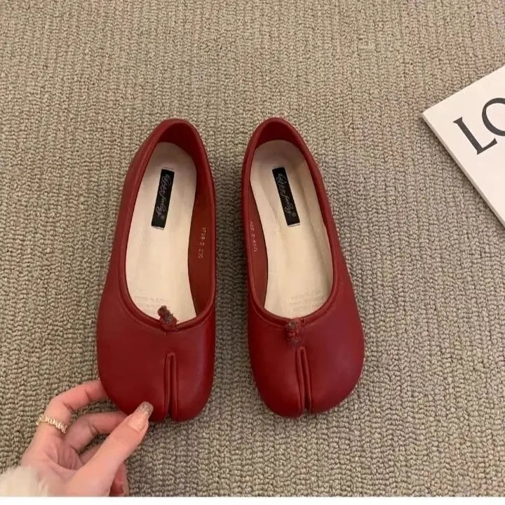 Dames Loafers van Leer met Tussentoe Separator – Comfortabele en Ademende Zwarte Loafers Dames 9