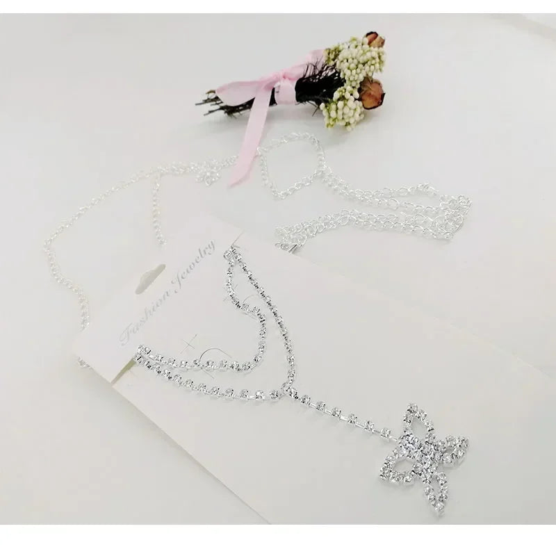 Dames Riem met Hoge Taille en Metalen Ketting, Glamoureuze Franje en Kristallen Accenten 3