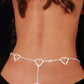 Dames Riem met Hoge Taille en Metalen Ketting, Glamoureuze Franje en Kristallen Accenten 7