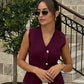 Dames Rokset met V-Hals en Hoge Taille – Gebreid Slim Fit Mouwloos Vest en Lange Rok 4