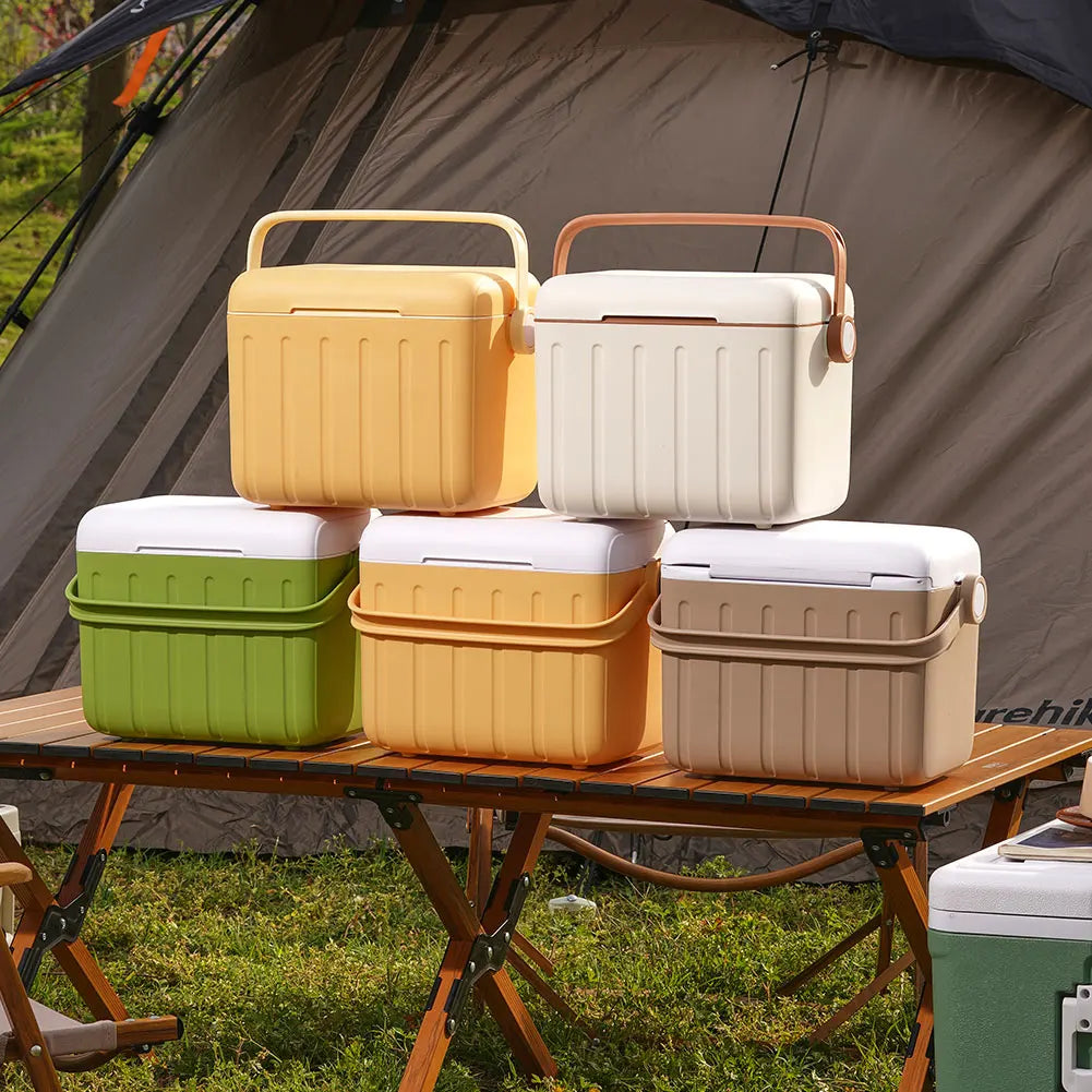 Draagbare 6L Compressor Koelbox - Elektrische Camping Koelkast met 12V Aansluiting en Langdurige Isolatie tot -18°C