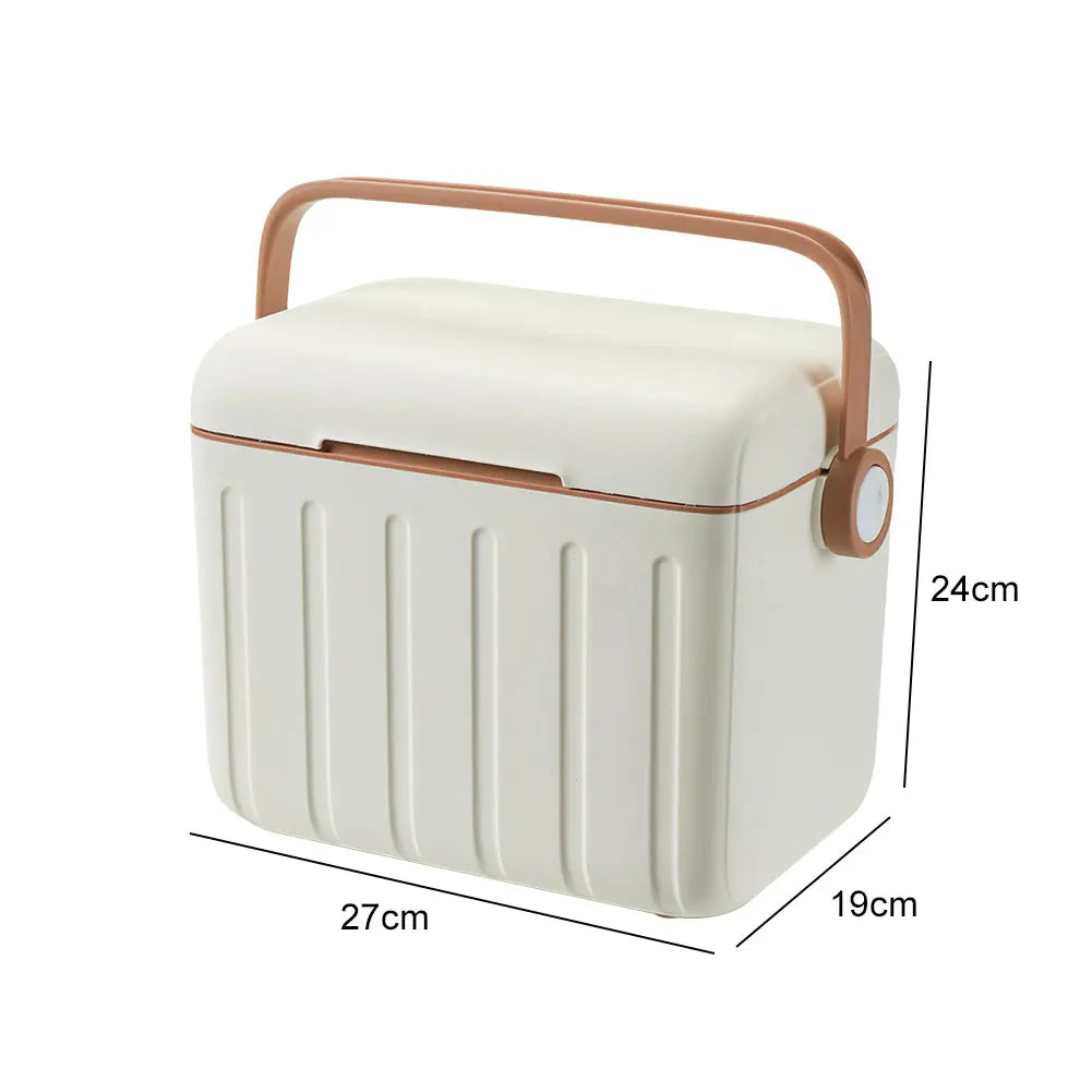 Draagbare 6L Compressor Koelbox - Elektrische Camping Koelkast met 12V Aansluiting en Langdurige Isolatie tot -18°C