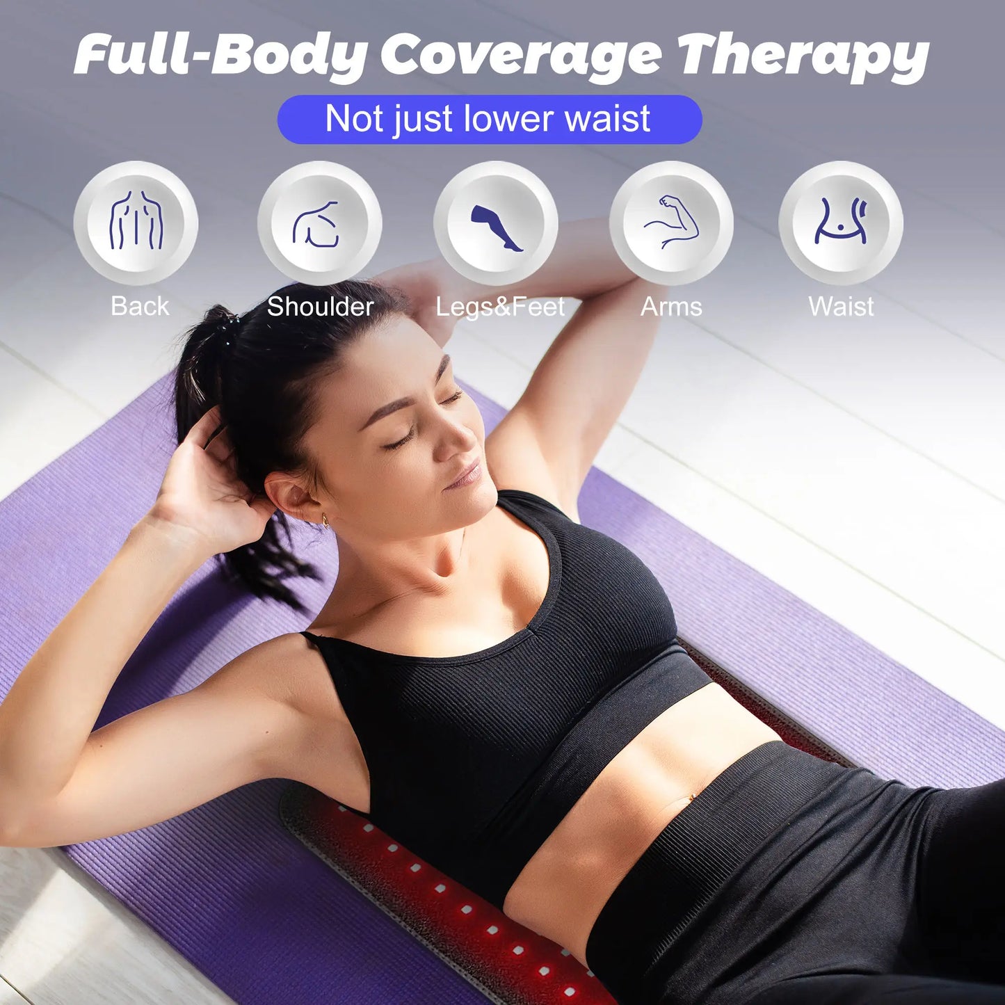 RedHeal Pro Therapy - Premium Roodlichttherapie Band | 80x30cm | 660nm+850nm | verlichting & Herstel