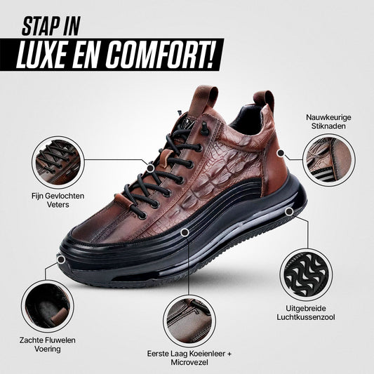 RoyalLeathers - Unieke rundlederen heren sneakers