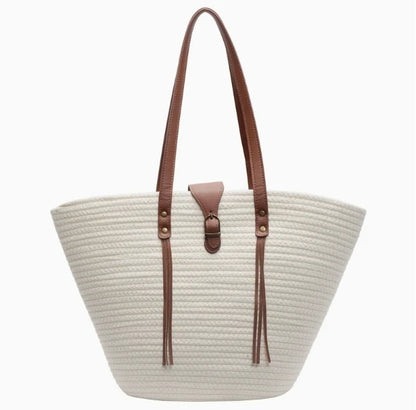 BeachCarry Maxi - Grote Strandtas Vrouwen | 15L Capaciteit | Canvas | Strand & Boodschappen | Duurzaam