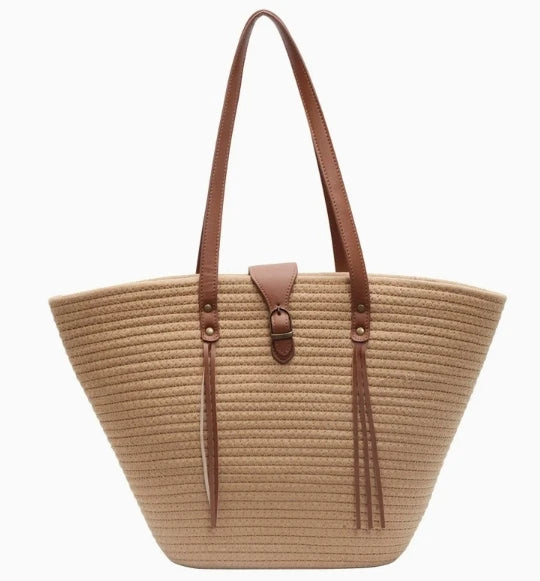 BeachCarry Maxi - Grote Strandtas Vrouwen | 15L Capaciteit | Canvas | Strand & Boodschappen | Duurzaam