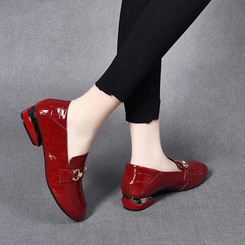 Dames Antislip Leren Loafers - Treny en betrouwbaar!