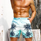 Heren Zwemshort met 3D Palmprint – Ademend en Comfortabel voor Zomeractiviteiten, Losse Pasvorm, Ideaal voor Strand en Zwemmen