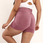 Hoge Taille Naadloze Yoga Shorts voor Dames – Ademend, Sneldrogend, Plus Size |