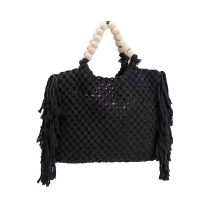 EleganceCarry Luxe - Premium Dames Tote Bag | Grote Capaciteit | Decoratieve Tassels |