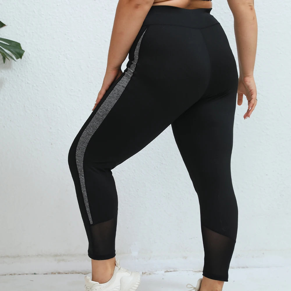 FlexFit Curve - Plus Size Yoga Broek Dames | Hoge Taille | Mesh|