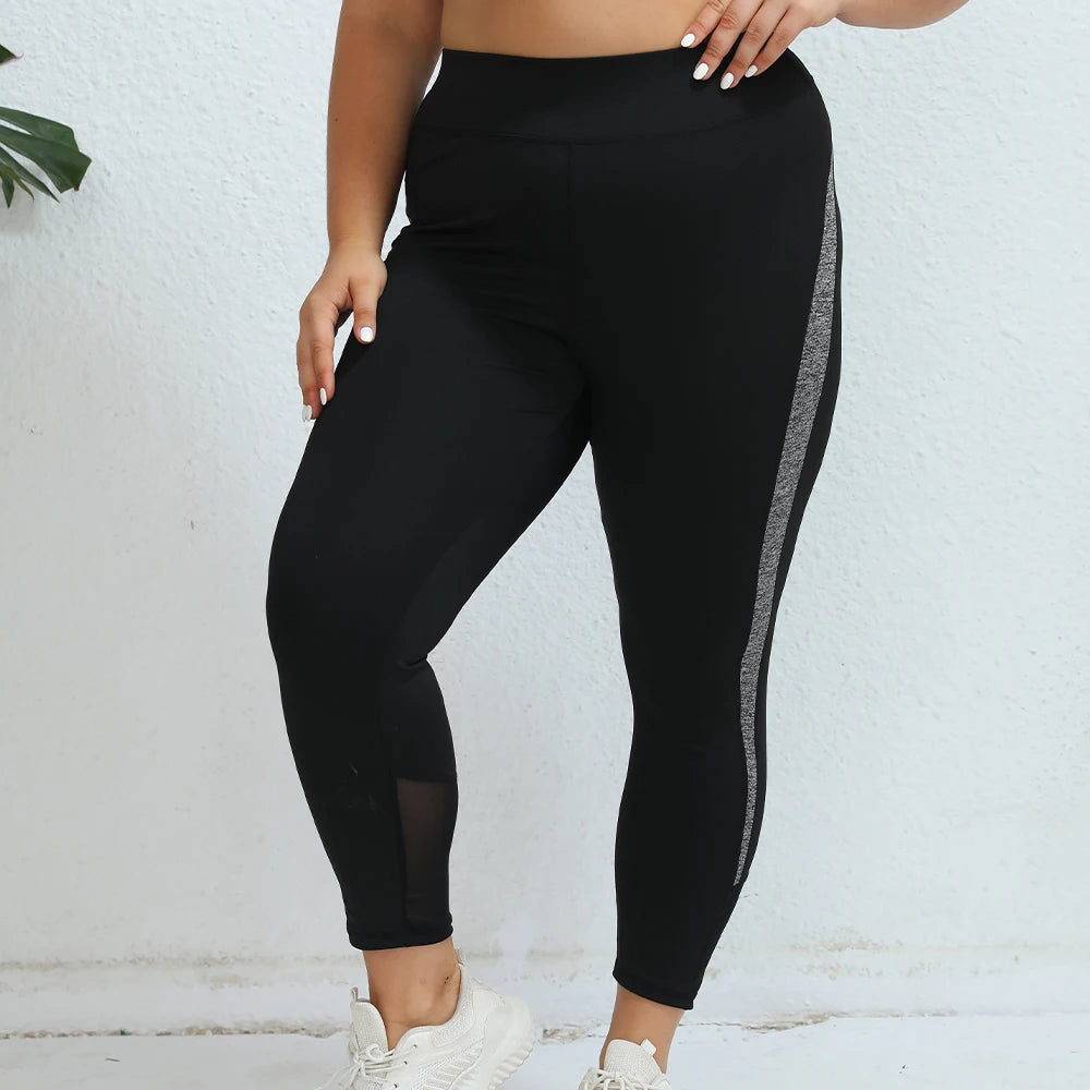 FlexFit Curve - Plus Size Yoga Broek Dames | Hoge Taille | Mesh|