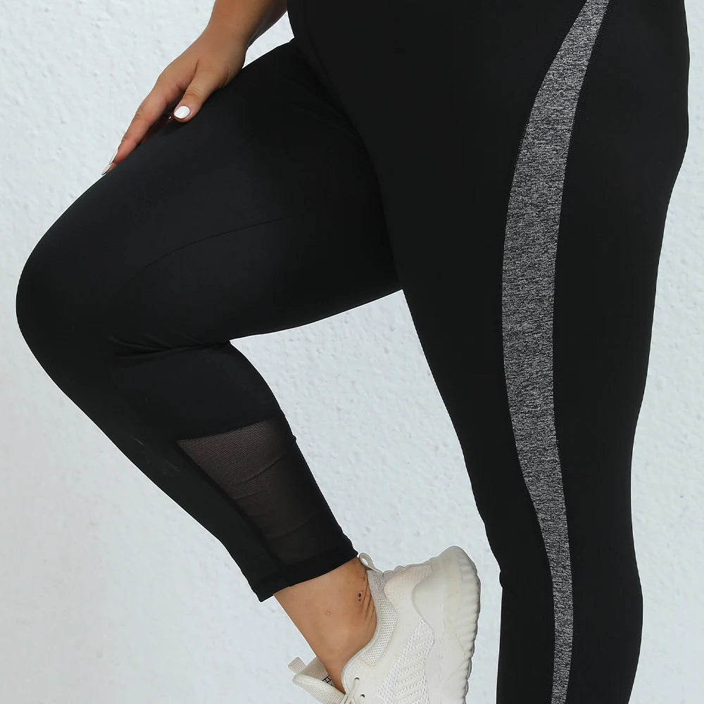 FlexFit Curve - Plus Size Yoga Broek Dames | Hoge Taille | Mesh|