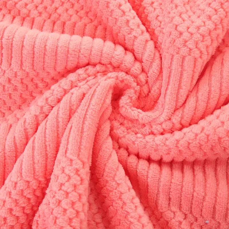 Coral Fleece Badhanddoekenset - De definitie van zachtheid.