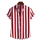 Variant image for Gestreept Herenhemd met Korte Mouwen – Casual Shirt in Groot Formaat van Zachte Rekbare Stof-4