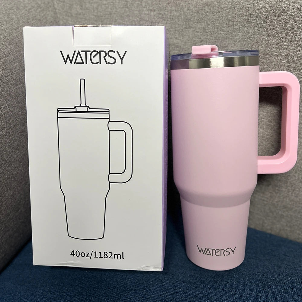 Variant image for Geïsoleerde Roestvrijstalen Mok met Handgreep - 40 oz Tumbler voor Koffie en Thee - Lekbestendig en Duurzaam-16