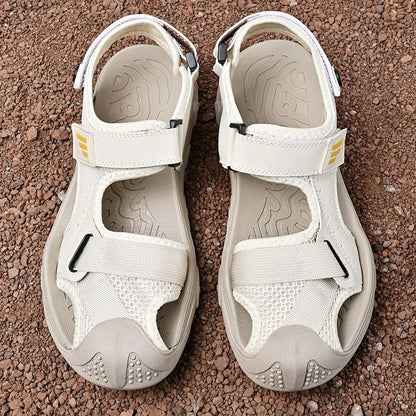 Variant image for Luxe Leren Zomer Sandalen Dames met Antislip Zool - Comfortabele Platte Zolen voor Casual Gebruik-1