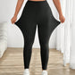 Plus Size Zwarte Sportlegging Dames High Waist met Zakken voor Yoga en Fitness – Comfortabele Polyester Sportlegging-3