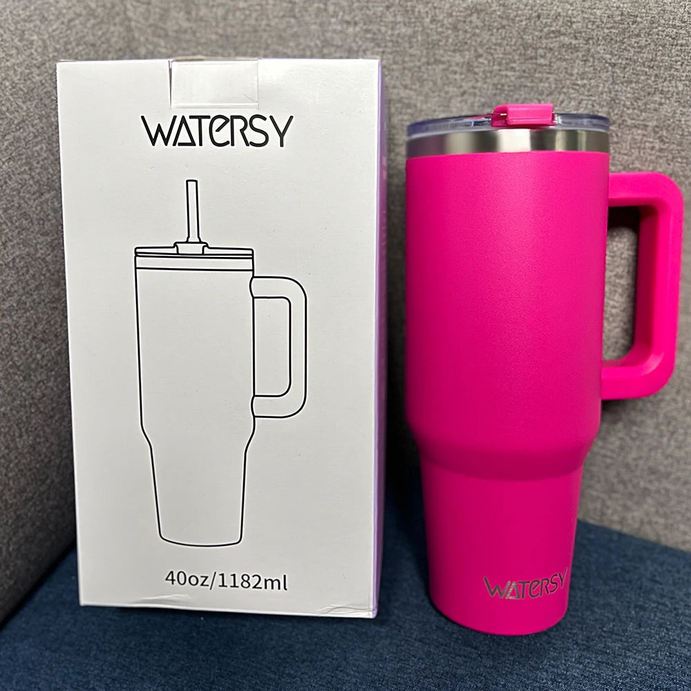 Variant image for Geïsoleerde Roestvrijstalen Mok met Handgreep - 40 oz Tumbler voor Koffie en Thee - Lekbestendig en Duurzaam-1