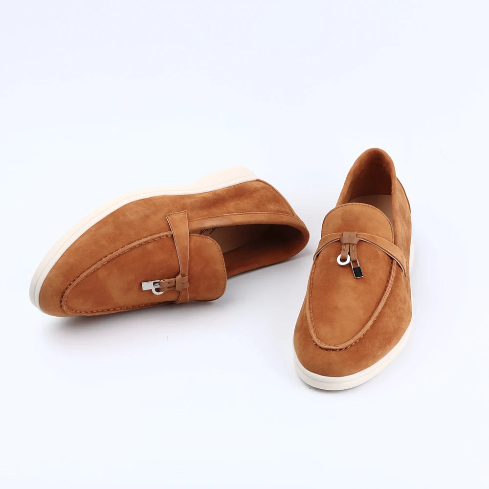 Variant image for Zwarte Loafers Dames van Suède – Comfortabele Slip-On Mocassins voor de Zomer-1
