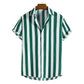 Variant image for Gestreept Herenhemd met Korte Mouwen – Casual Shirt in Groot Formaat van Zachte Rekbare Stof-14