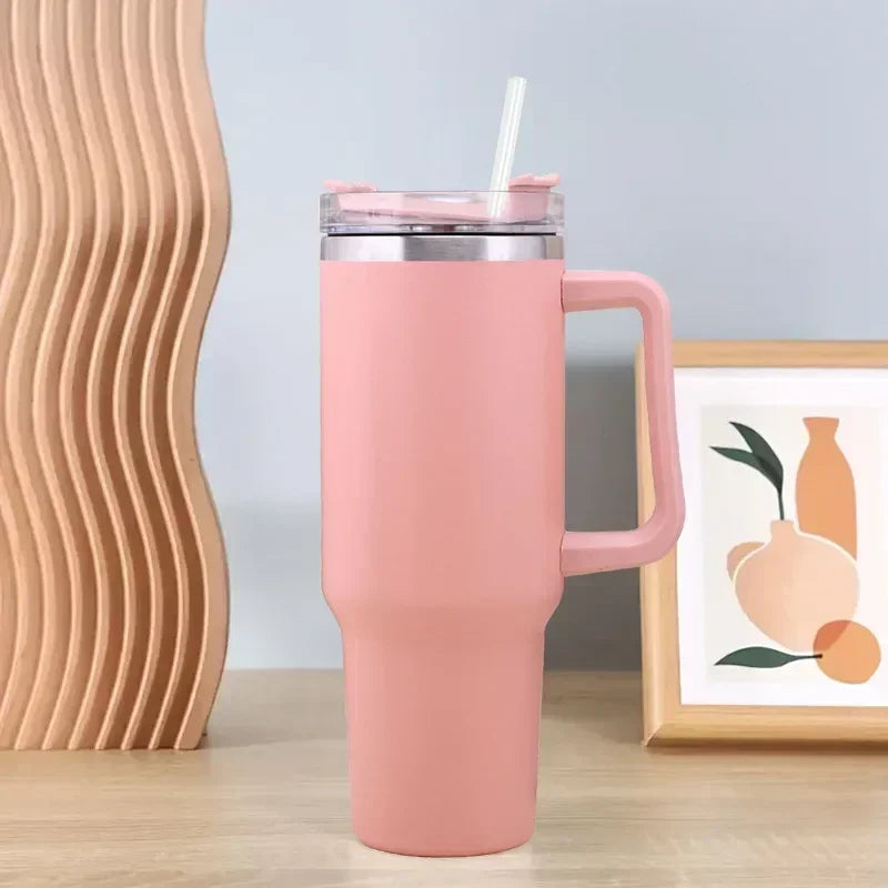 Variant image for Roestvrijstalen Thermische Koffiemok 500 ml met Rietje – Ideaal voor Koude en Warme Dranken-6
