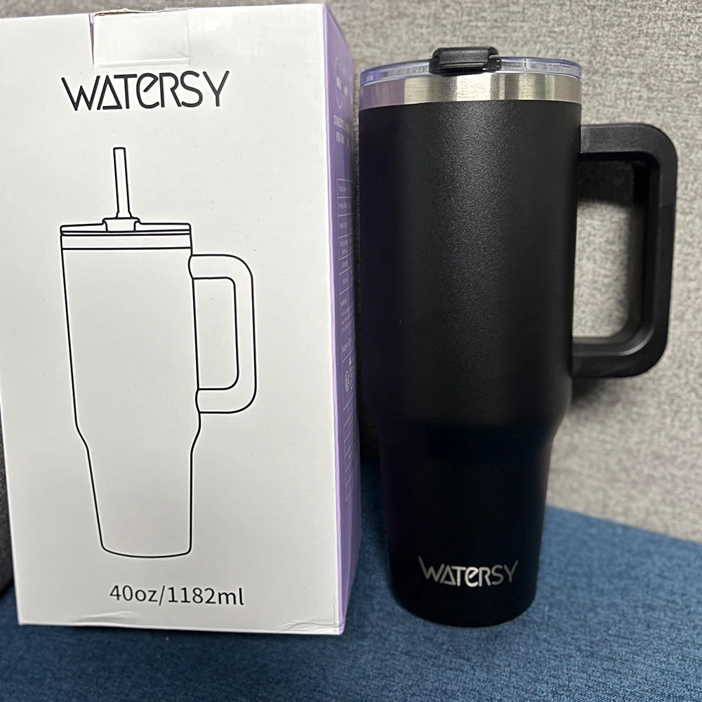 Variant image for Geïsoleerde Roestvrijstalen Mok met Handgreep - 40 oz Tumbler voor Koffie en Thee - Lekbestendig en Duurzaam-10