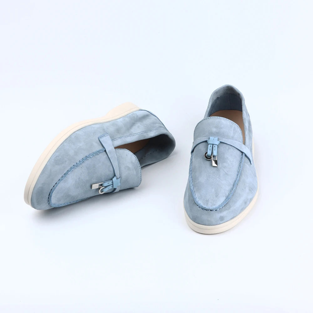 Variant image for Zwarte Loafers Dames van Suède – Comfortabele Slip-On Mocassins voor de Zomer-55