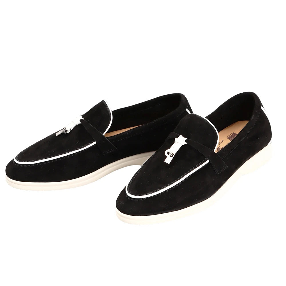 Variant image for Zwarte Loafers Dames van Suède – Comfortabele Slip-On Mocassins voor de Zomer-29