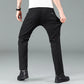 Trendy Zwarte Heren Jeans - Comfortabele Elastische Straight Fit Spijkerbroek voor Casual en Zakelijke Gelegenheden-5