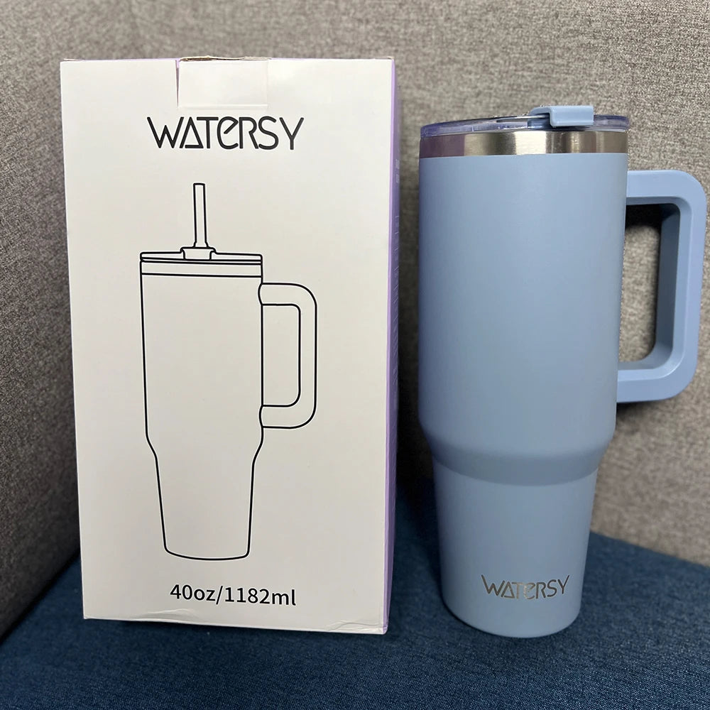 Variant image for Geïsoleerde Roestvrijstalen Mok met Handgreep - 40 oz Tumbler voor Koffie en Thee - Lekbestendig en Duurzaam-6