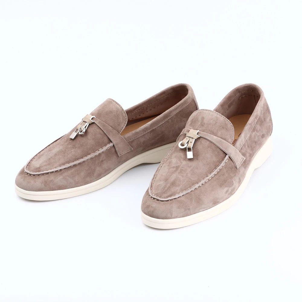 Zwarte Loafers Dames van Suède – Comfortabele Slip-On Mocassins voor de Zomer-2