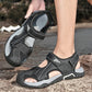 Luxe Leren Zomer Sandalen Dames met Antislip Zool - Comfortabele Platte Zolen voor Casual Gebruik-2