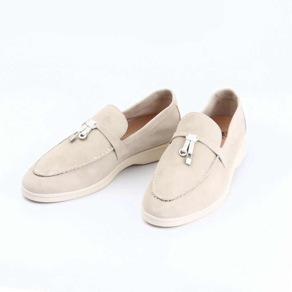 Zwarte Loafers Dames van Suède – Comfortabele Slip-On Mocassins voor de Zomer-3
