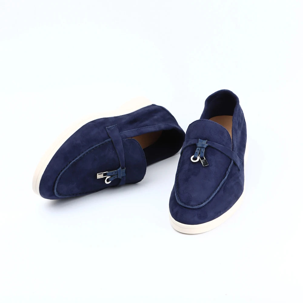 Variant image for Zwarte Loafers Dames van Suède – Comfortabele Slip-On Mocassins voor de Zomer-51