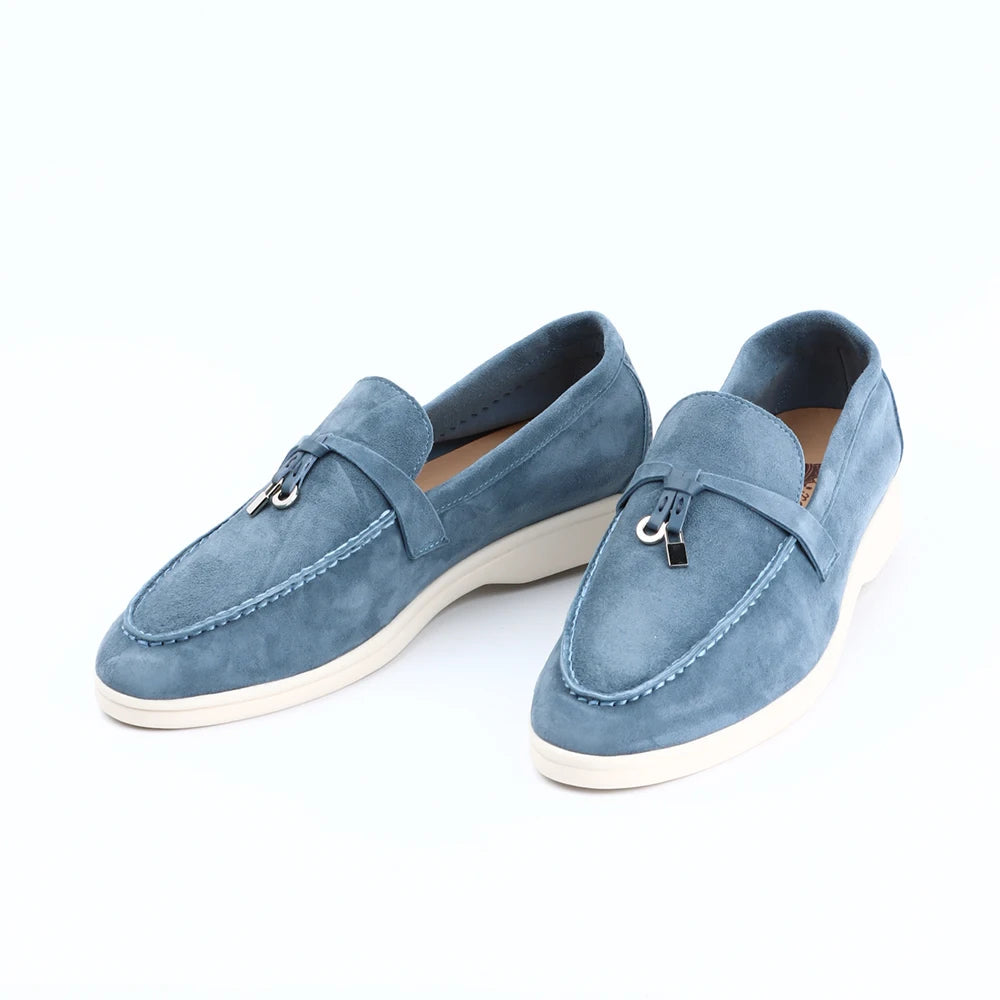 Zwarte Loafers Dames van Suède – Comfortabele Slip-On Mocassins voor de Zomer-5