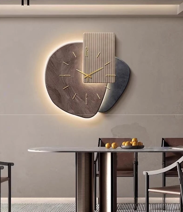 Stille Wandklok voor Eetkamer en Woonkamer – Modern Minimalistisch Ontwerp