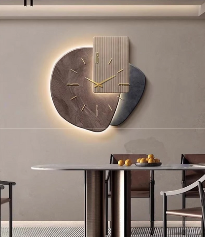 Stille Wandklok voor Eetkamer en Woonkamer – Modern Minimalistisch Ontwerp
