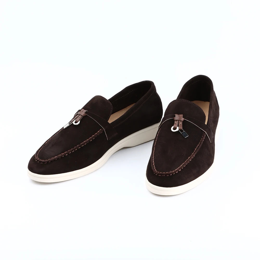 Zwarte Loafers Dames van Suède – Comfortabele Slip-On Mocassins voor de Zomer-1