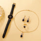 Luxe Strass 5-Delig Horloge Set