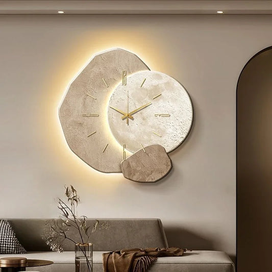 Stille Wandklok voor Eetkamer en Woonkamer – Modern Minimalistisch Ontwerp