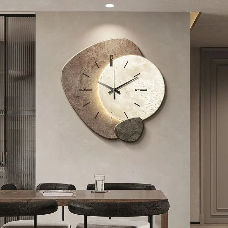 Stille Wandklok voor Eetkamer en Woonkamer – Modern Minimalistisch Ontwerp