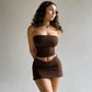 SummerGlow Tweedelige Set - Tube Top & Mini Rok Dames | Feestjes & Zomer | S-L