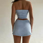 SummerGlow Tweedelige Set - Tube Top & Mini Rok Dames | Feestjes & Zomer | S-L