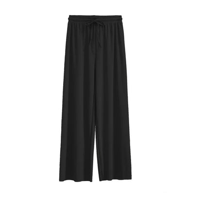 Wijde Broek Dames met Elastische Taille - Ankel-Lange Wijde Pijpen voor Casual Zomerlook 12